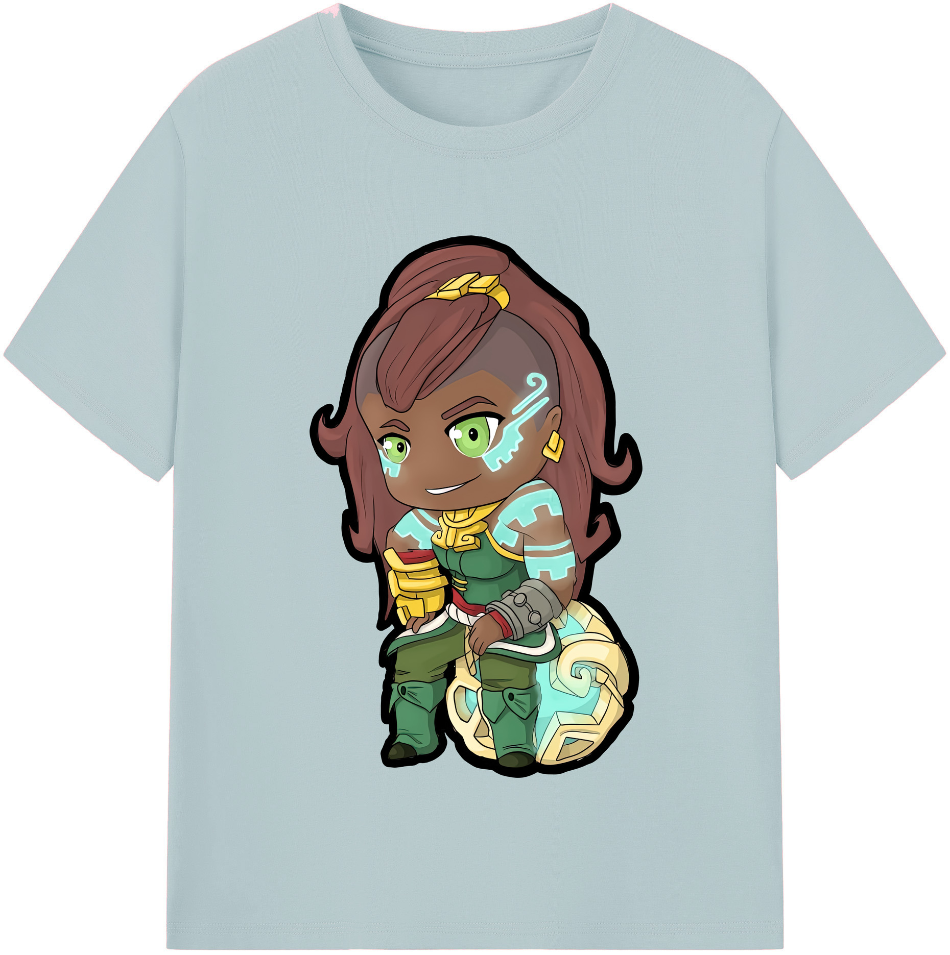 （画像用） ちいかわ ハチワレ Chii-kawa hachiware 綿100％半袖Tシャツ（フロントプリント）